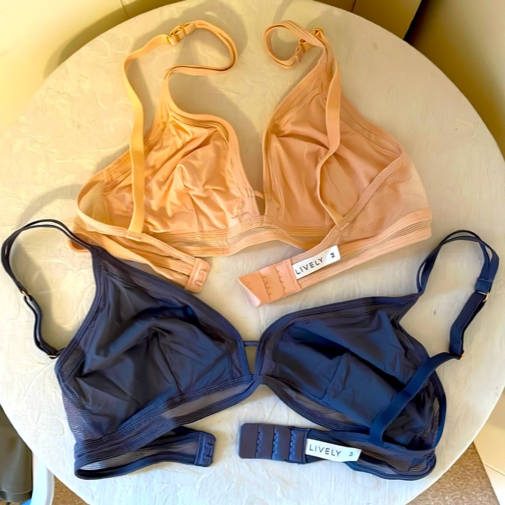 Set of size M tshirt bras by Lively.  Never worn.